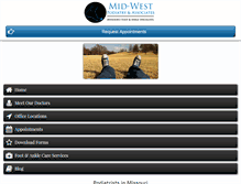 Tablet Screenshot of missourifootcare.com